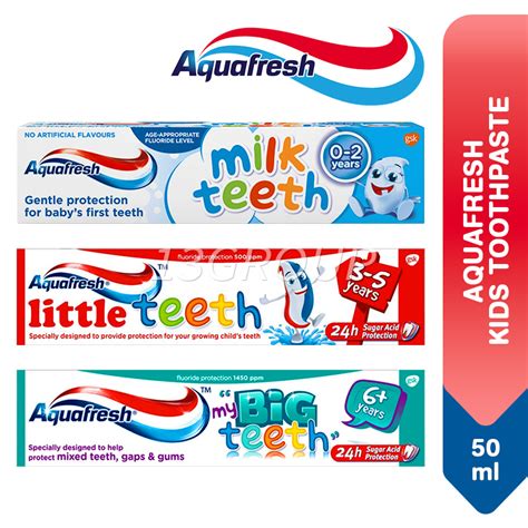 Aquafresh Kids 兒童牙膏 三色兒童防蛀牙膏圖