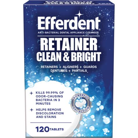 Efferdent亮白去味維持器清潔錠