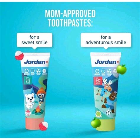Jordan 兒童含氟牙膏 分階段兒童牙膏圖
